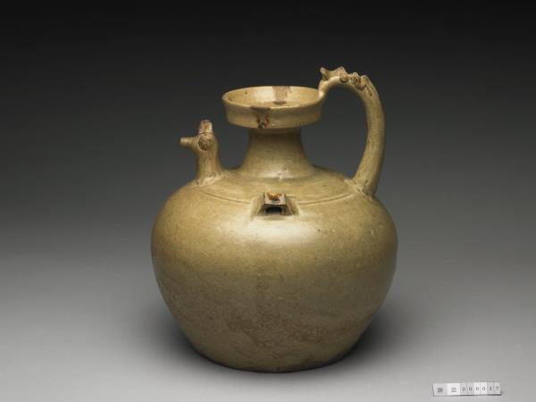 青瓷褐斑天雞壺