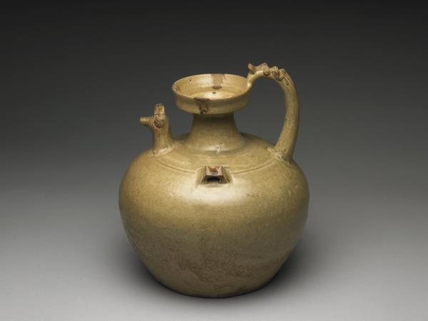 青瓷褐斑天雞壺