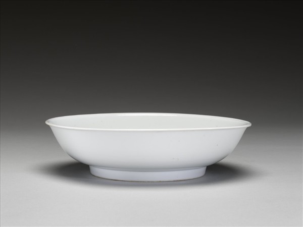甜白釉盤
