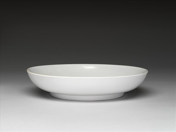 甜白釉盤