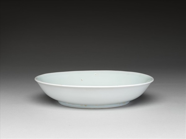 甜白釉盤