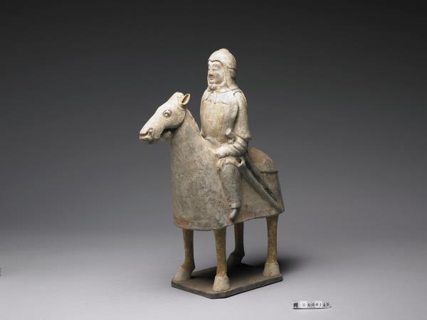 陶加彩武士俑- 故宮