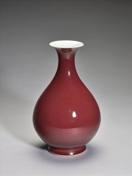 紅釉玉壺春瓶