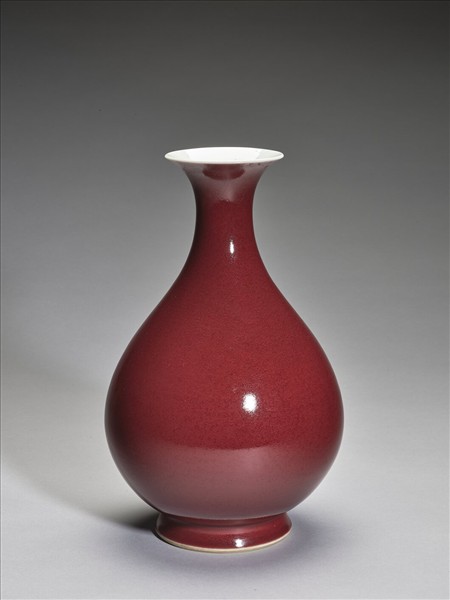 紅釉玉壺春瓶