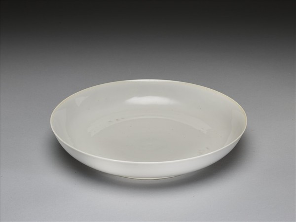 甜白釉盤