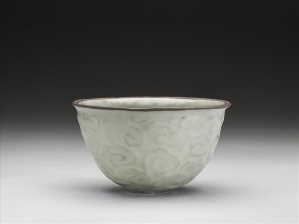 官窯 青瓷雲紋器蓋