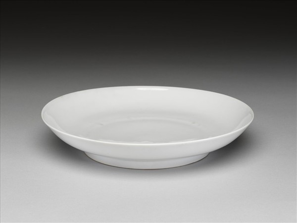 甜白釉盤