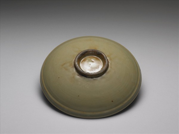 耀州窯 青瓷劃花菊花紋盤