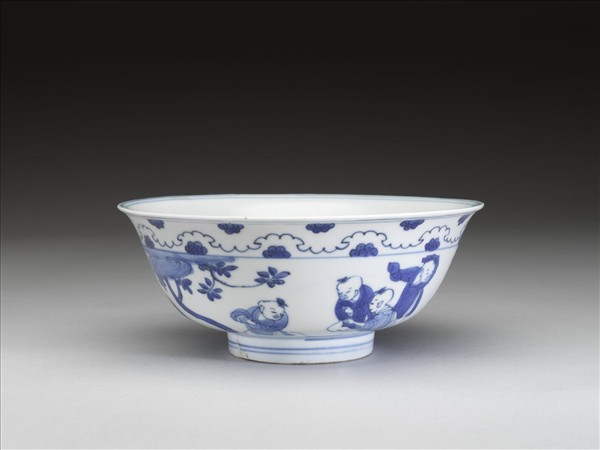 青花嬰戲圖碗