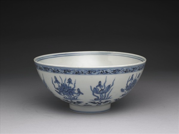 青花蓮塘紋碗