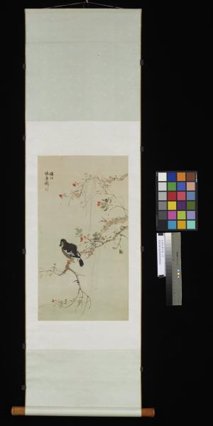 民國張書旂畫八哥