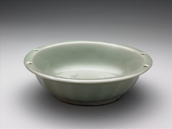 龍泉窯 青瓷雙魚紋洗