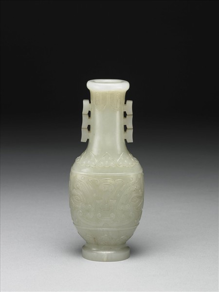 玉獸面紋瓶