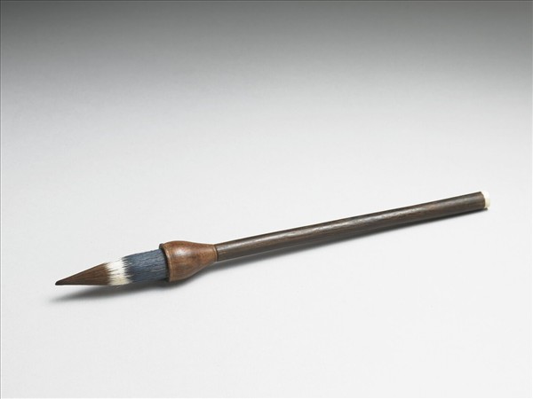 紫檀木桿小斗筆