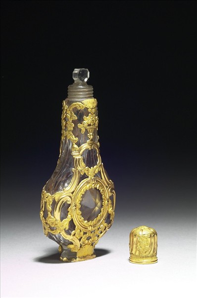 西洋玻璃鑲金花小瓶