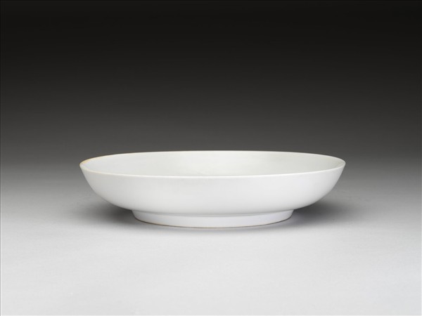 甜白釉盤