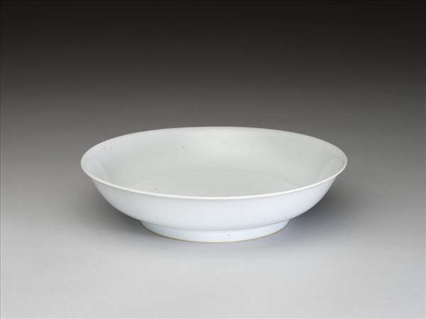 甜白釉盤