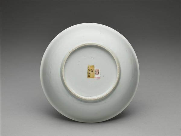 甜白釉盤