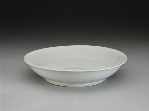 甜白釉盤
