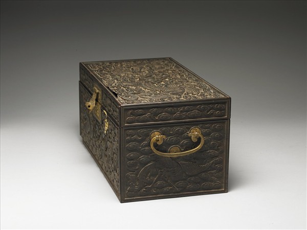 紫檀龍鳳紋木盒