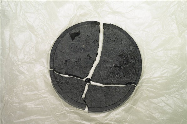 「百子圖」圓墨