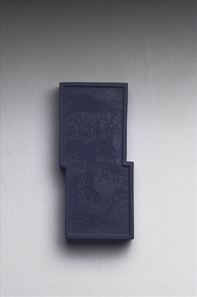 御製西湖名勝圖詩「曲院風荷」墨