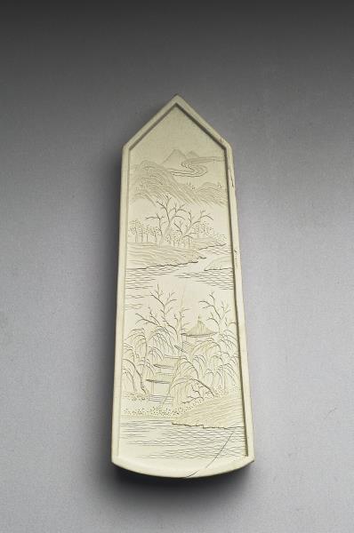 御製西湖名勝圖詩「蘇堤春曉」墨