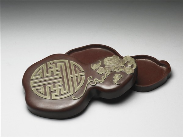 松花石葫蘆硯盒