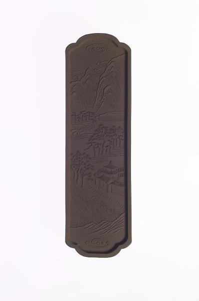 御製西湖十景「雙峰插雲」詩墨