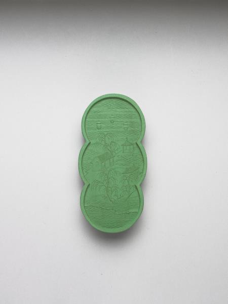 御製西湖十景「三潭印月」詩墨