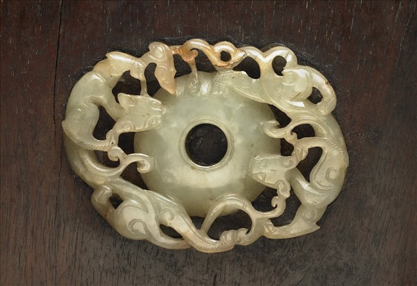 御製詩嵌玉紫檀木盒