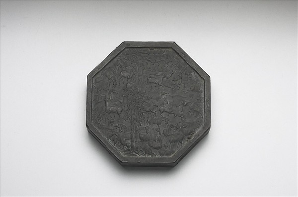 「百駿圖」八角墨