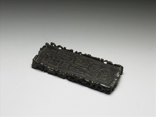 黑檀龍紋三友木座