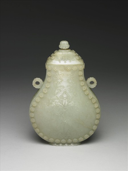玉花草紋瓶
