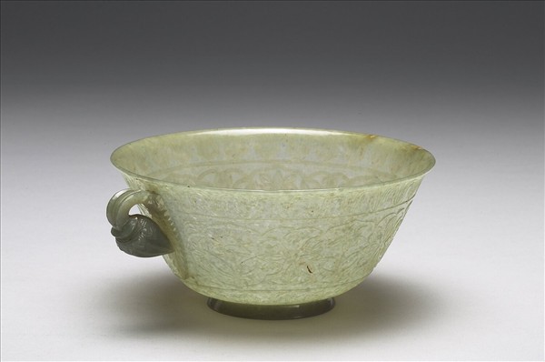 玉花蕾形單柄碗