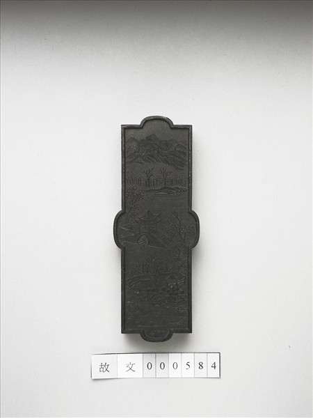 御製西湖名景詩「斷橋殘雪」墨