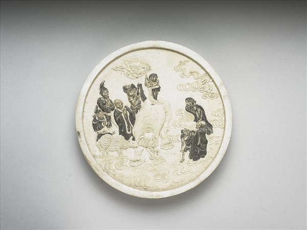 掃象圖五色墨（白）