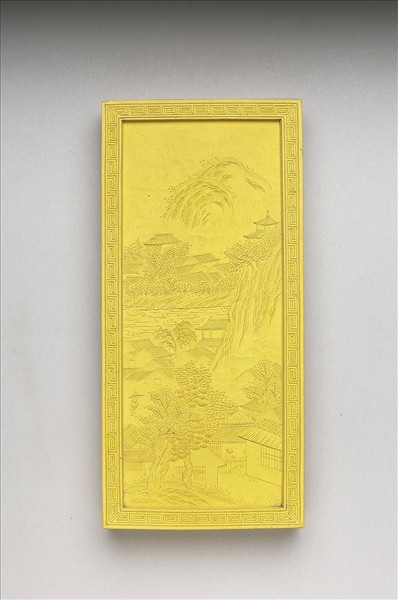 御題《萬春集慶》冊〈萬家春雨〉詩黃墨