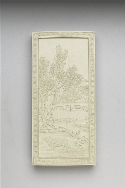 御題《萬春集慶》冊〈萬畝春耕〉詩白墨