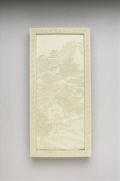 御題《萬春集慶》冊〈萬井春熙〉詩白墨