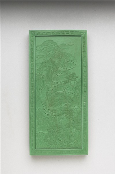 御題《萬春集慶》冊〈萬壑春雲〉詩綠墨