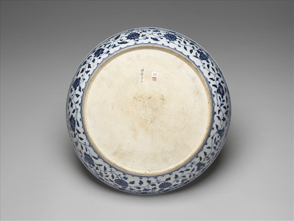 青花四季花卉紋盤