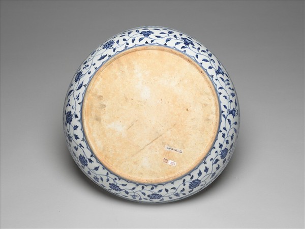 青花四季花卉紋盤