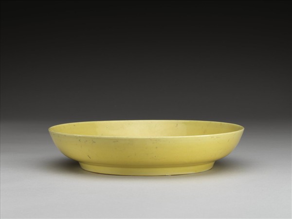 黃釉盤