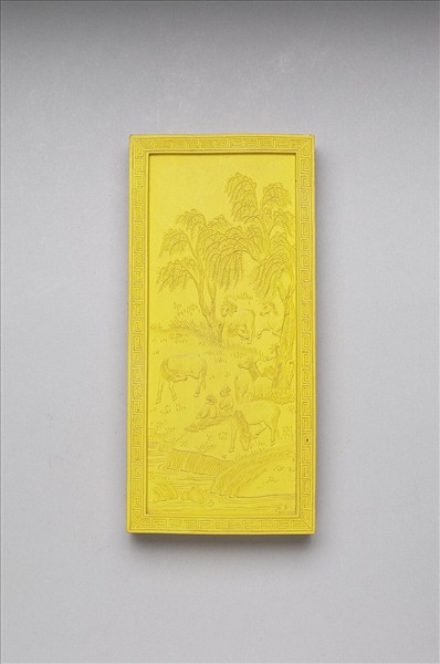 御題《萬春集慶》冊〈萬家春雨〉詩黃墨