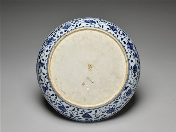 青花四季花卉紋盤