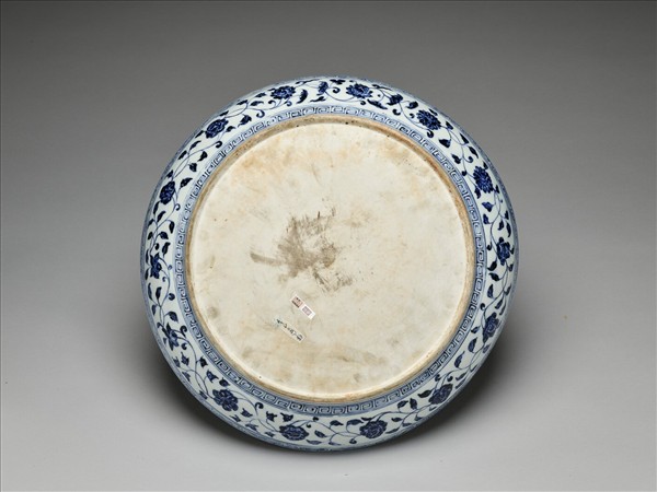 青花四季花卉紋盤