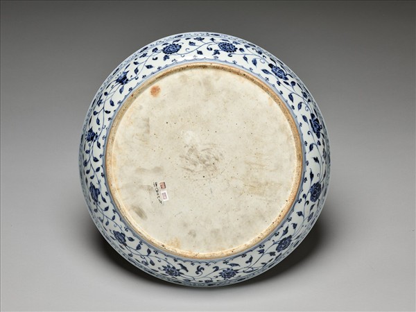 青花四季花卉紋盤