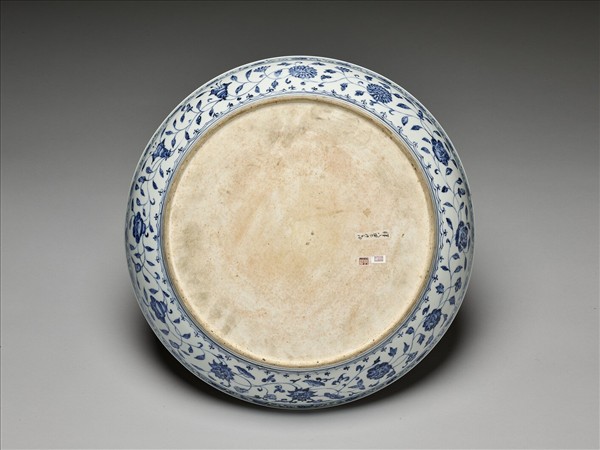 青花四季花卉紋盤