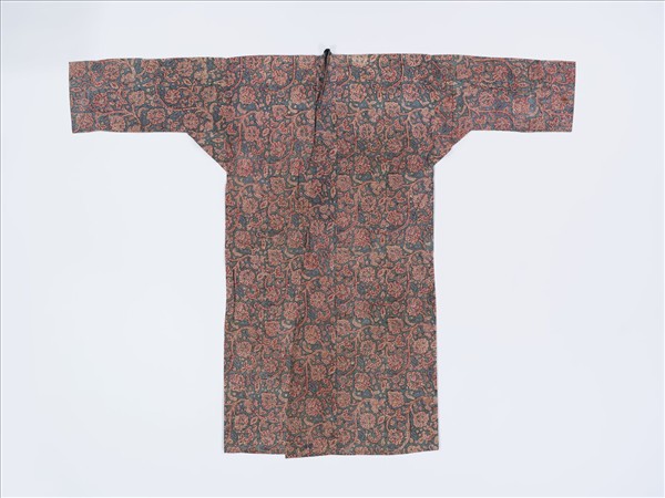 印度 繪染棉布長袍